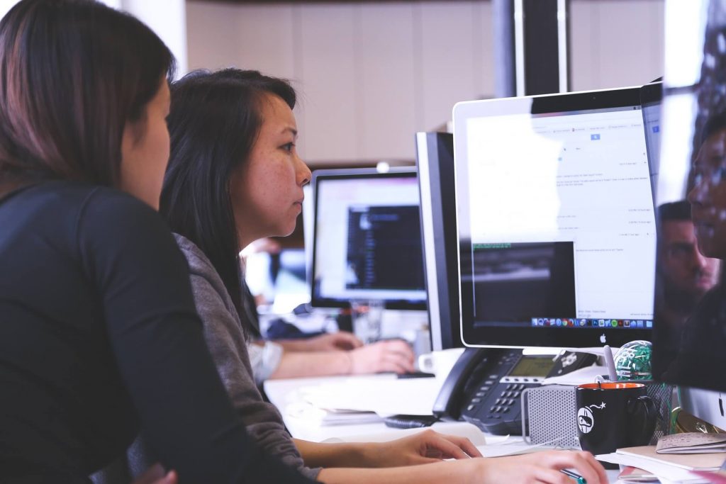 Decorative Image: Students using a computer