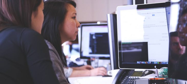 Decorative Image: Students using a computer